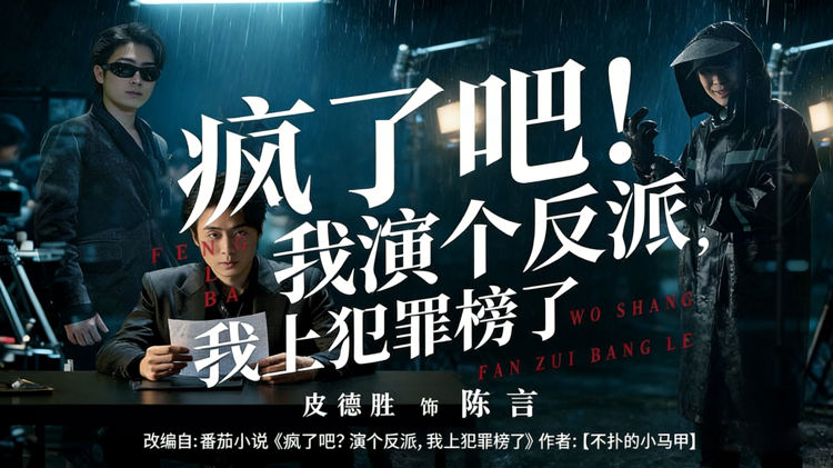 瘋了吧！我演個反派，我上犯罪榜了